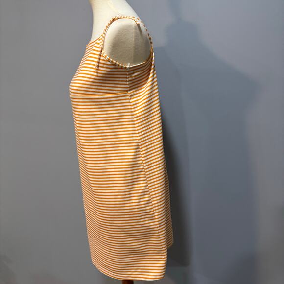 Zara Trafaluc Yellow and White Striped Mini Dress, size small - Picture 3 of 7
